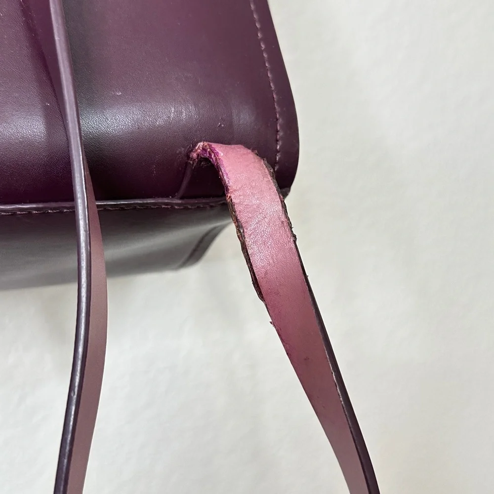 Kate Spade Leather Backpack Burgundy
